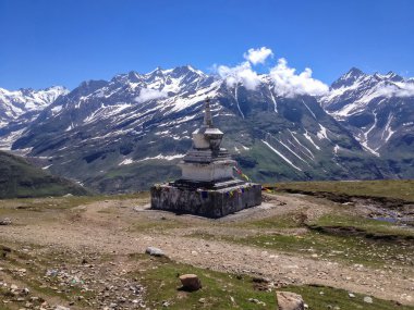 Stupa, Pagoda, Temple at Manali - Leh, Ladakh karayolu, Hindistan