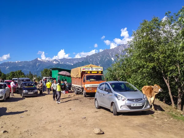 Manali Hindistan Temmuz 2014 Manali Turist Leh Ladakh Karayolu Hindistan — Stok fotoğraf