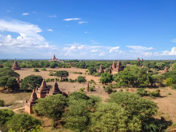 Pagodenlandschaft Der Ebene Von Bagan Myanmar Burma — Stockfoto