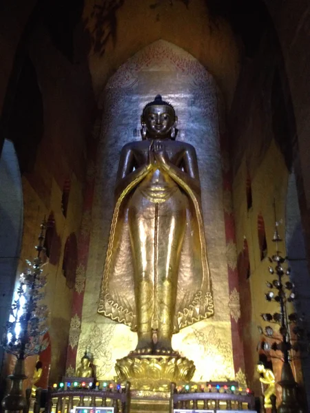 Bagão Mianmar Maio 2014 Estátua Buda Dentro Templo Ananda — Fotografia de Stock