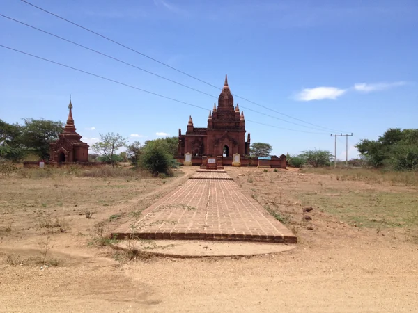 Antiikin Temppeleitä Bagan Myanmar — kuvapankkivalokuva
