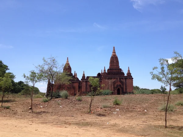 Antiikin Temppeleitä Bagan Myanmar — kuvapankkivalokuva