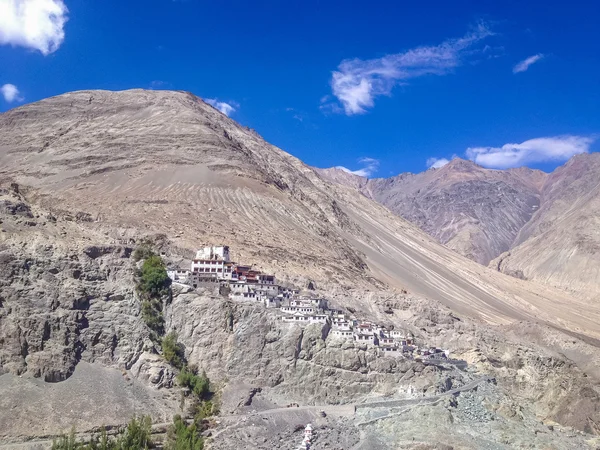 Дискит Гомпа Буддийский Монастырь Долине Нобра Ладакхе Джамму Кашмир Индия — стоковое фото