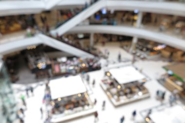 Alışveriş Merkezi iç arka planda bulanıklık, soyut kavram