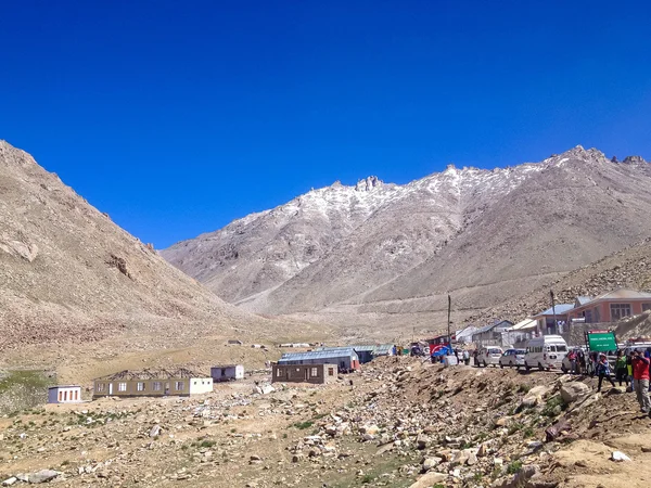 Leh Ladakh Indie Července 2014 Khardungla Pass Nejvyšší Motoristický Průsmyk — Stock fotografie