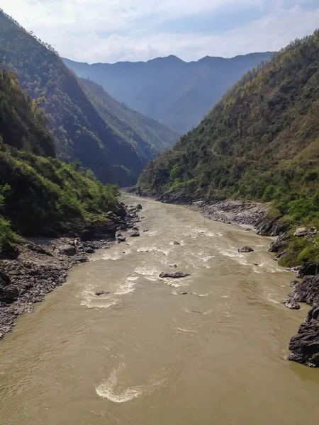 Dağ Nehri Manzarası Pokhara Nepal Pokhara Şehri Dağ Nehri Manzarası — Stok fotoğraf