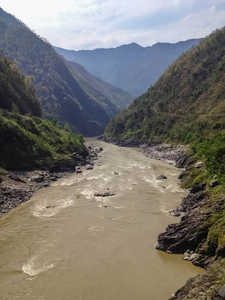 Dağ Nehri Manzarası Pokhara Nepal Pokhara Şehri Dağ Nehri Manzarası — Stok fotoğraf