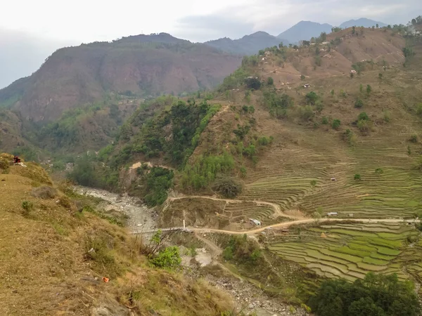 Yol Dağ Manzarası Pokhara Nepal — Stok fotoğraf