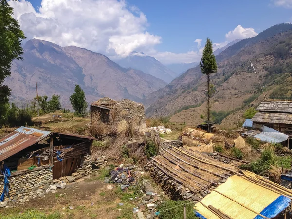 Nepál Village Tatopani Ghorepani Poon Hill Annapurna Trek — Stock fotografie