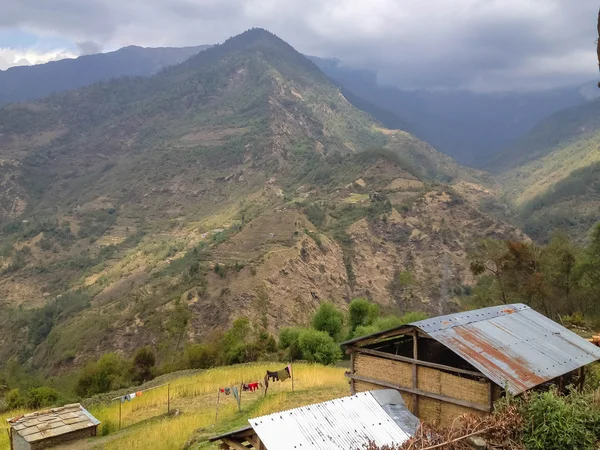 Tatopani Ghorepani Nepal April 2012 Nepal Village Tatopani Ghorepani Poon — 图库照片