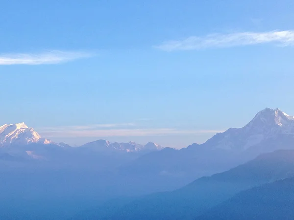 ダウラギリ山の日の出 プーンヒル ヒマラヤ ネパール — ストック写真