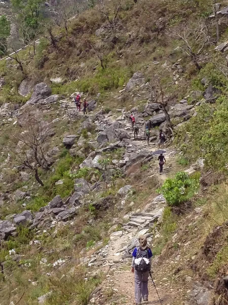 Annapurna Nepal Abril 2012 Trekking Campamento Base Annapurna Caminata Abc — Foto de Stock