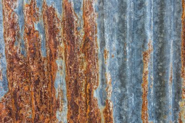 Paslanmış galvanize demir levha dokusu arkaplanı