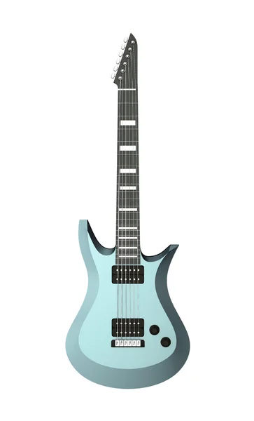 Guitarra elétrica azul — Fotografia de Stock