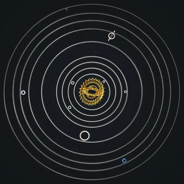 Sistema solare Cogwheel — Foto Stock