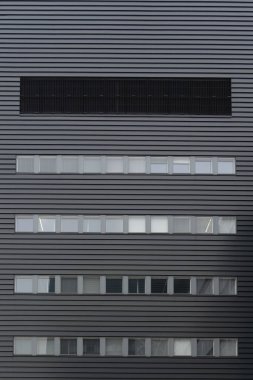 Soyut mimari, modern şehir geometrisinin bir parçası. İş binaları, ofis merkezi.