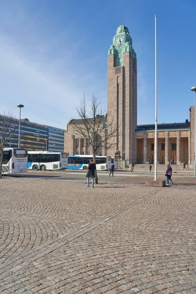 Finnland Helsinki April 2021 Ansicht Des Platzes Der Nähe Des — Stockfoto