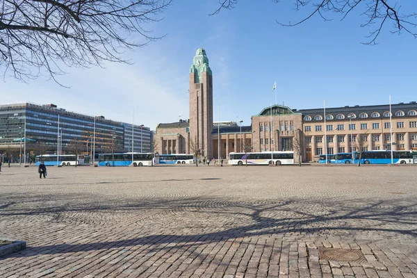 Finnland Helsinki April 2021 Ansicht Des Platzes Der Nähe Des — Stockfoto