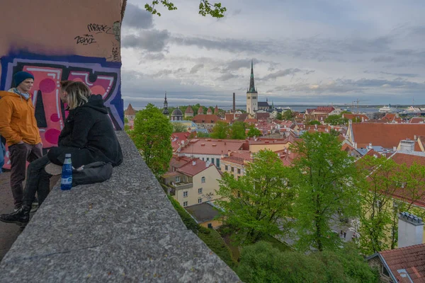 Таллінн Естонія Травня 2021 Оглядовій Палубі Явився Краєвид — стокове фото