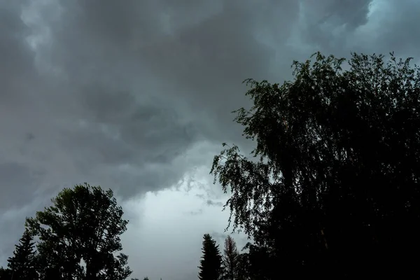 Graue Kumuluswolken Himmel Vor Dem Hurrikan — Stockfoto