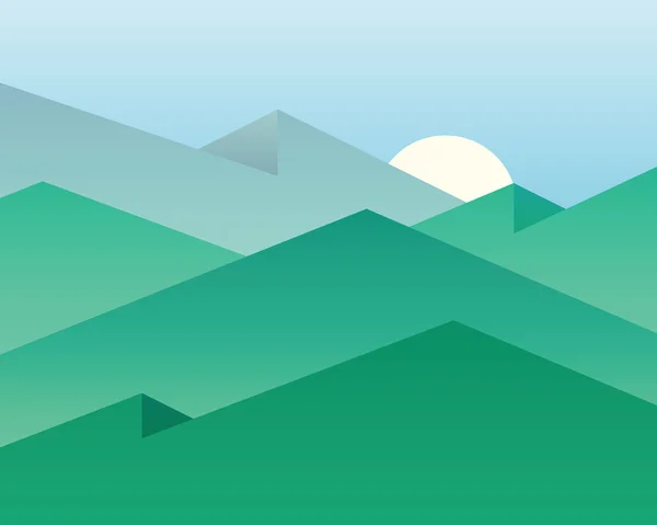 Fondo vectorial con montañas — Vector de stock