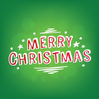 Mutlu Noel logosunu görmeniz gerekir. Tebrik kartı şablonu.