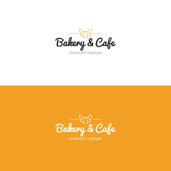 Croissant icon. Bakery logo — Stock Vector