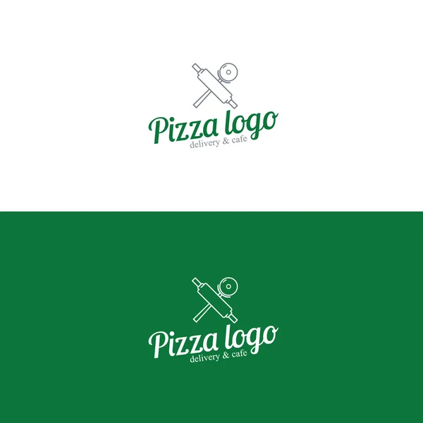 Логотип доставки пиццы — стоковый вектор