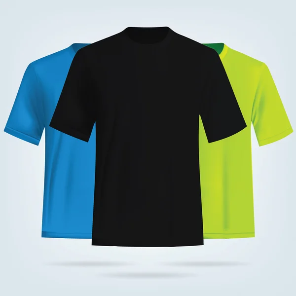 Plantilla camisetas de color . — Vector de stock