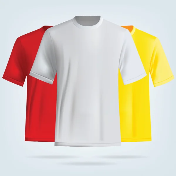 Plantilla camisetas de color . — Vector de stock