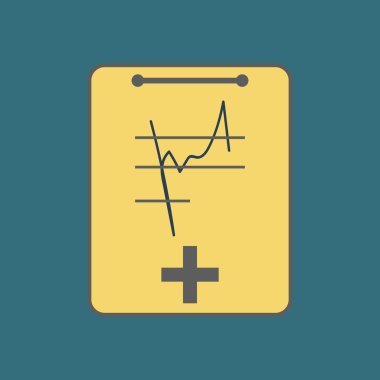 Tıbbi not defteri simgesi