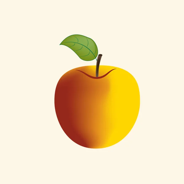 Pictogram appelfruit — Stockvector