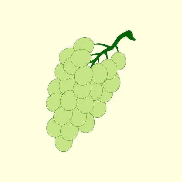 Icono de la fruta de uva — Vector de stock