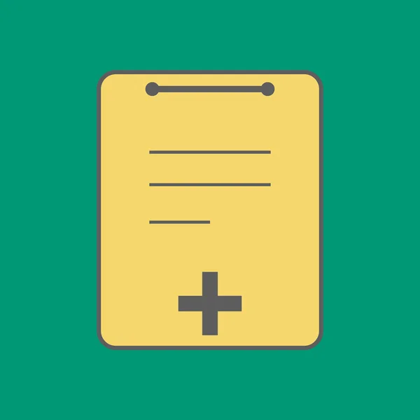 Zdravotní Notebook ikona — Stockový vektor