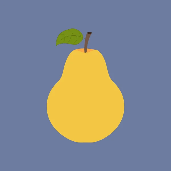 Poire fruit icône — Image vectorielle