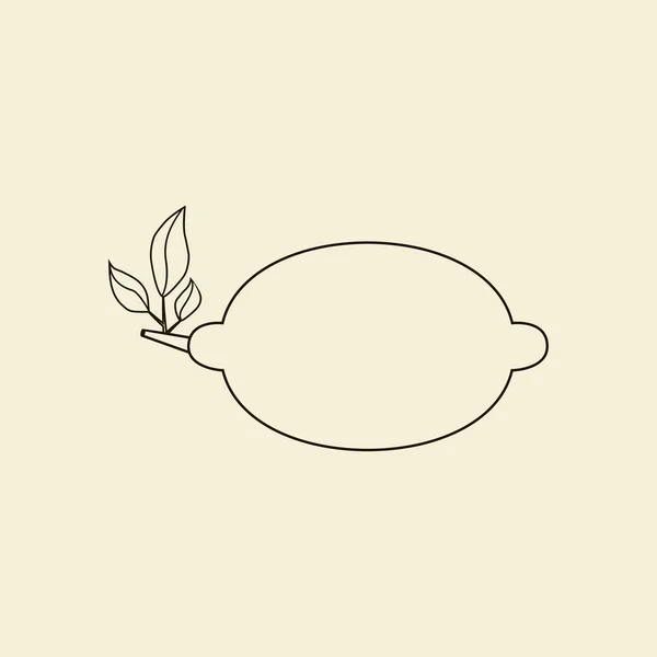 柠檬柑橘图标 — 图库矢量图片