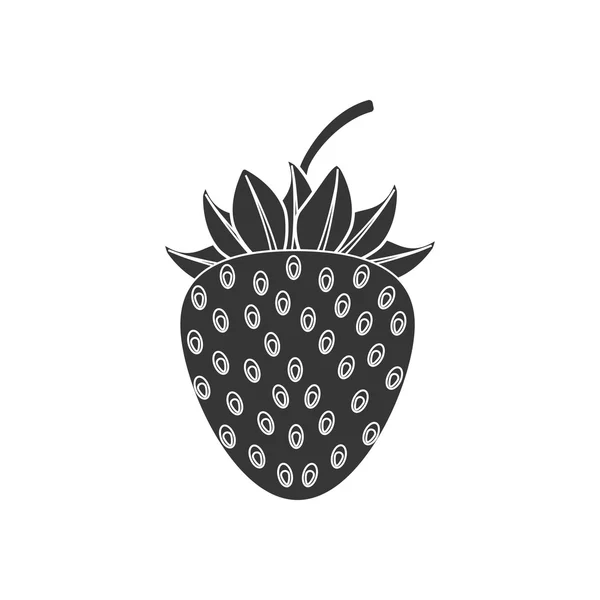 草莓浆果图标 — 图库矢量图片