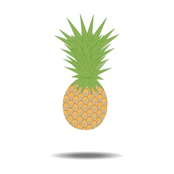 Ananász gyümölcs ikon — Stock Vector