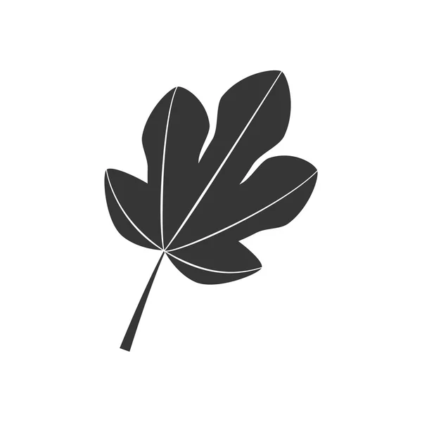 Icono de hoja de higo — Vector de stock