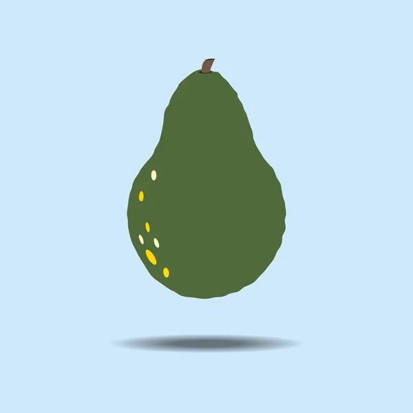 Avocado fruit icoon — Stockvector