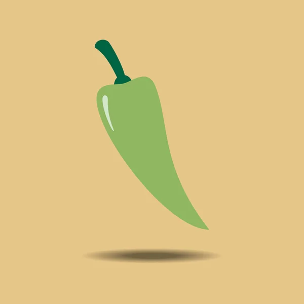 Légumes verts de Jalapeno — Image vectorielle