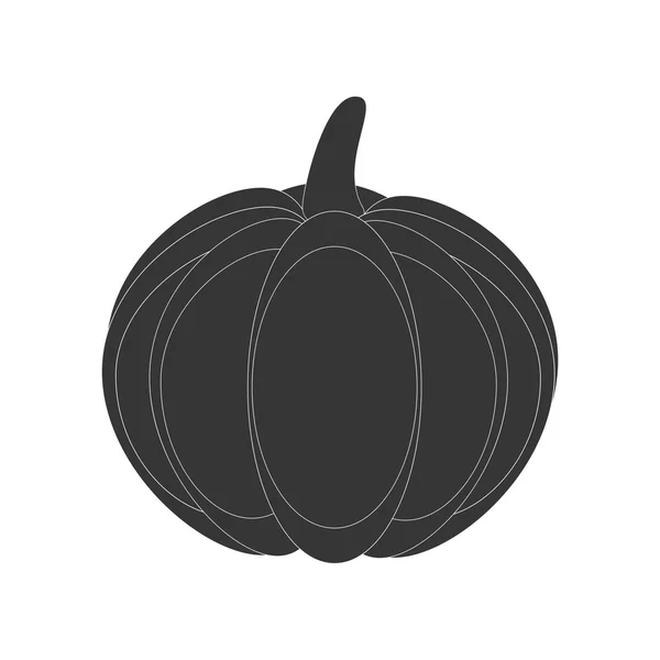 Icono de la calabaza vegetal — Vector de stock