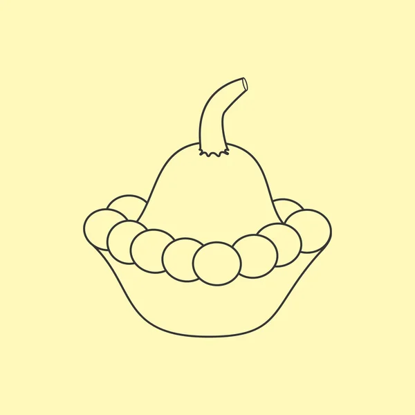 南瓜蔬菜图标 — 图库矢量图片