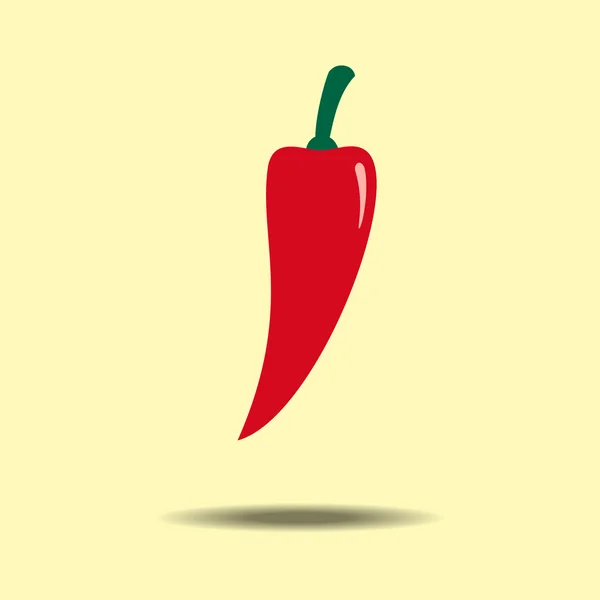 Rotes Jalapeño-Gemüse — Stockvektor