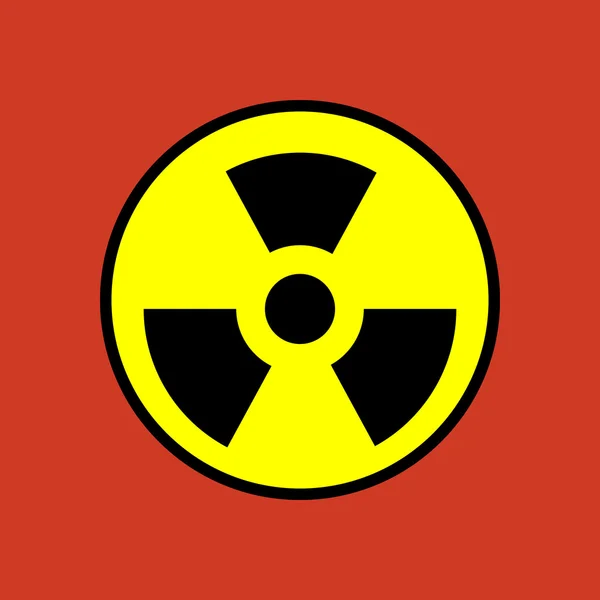 Icono de peligro nuclear — Archivo Imágenes Vectoriales