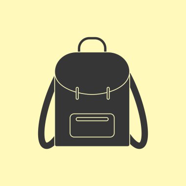 Sırt çantası vektör simgesi