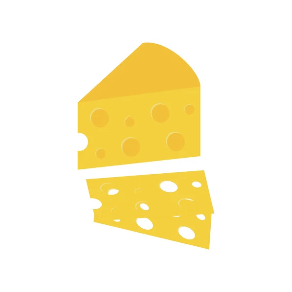 Pezzo di formaggio — Vettoriale Stock