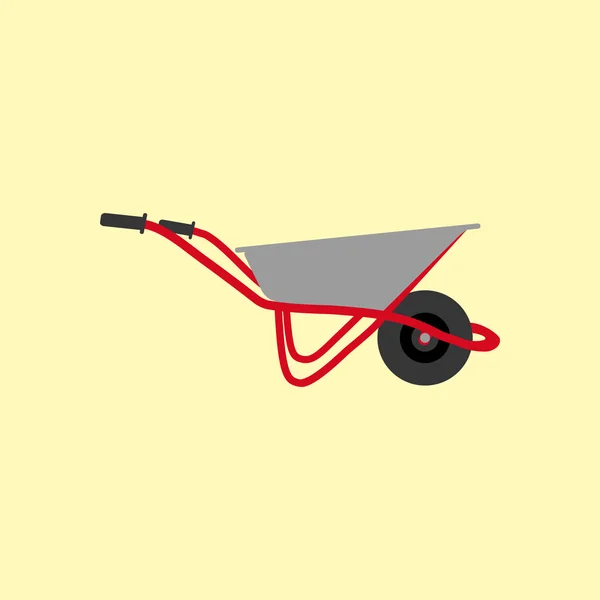 Garden Wheelbarrow Icon — Stock Vector