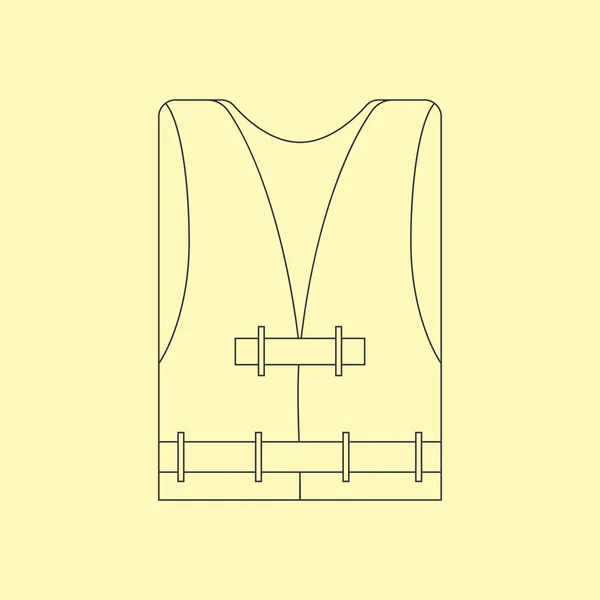 Life Vest Icon — Stock Vector