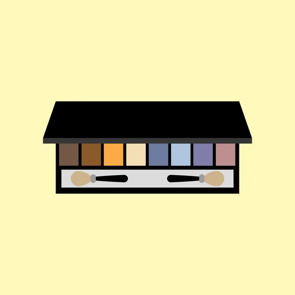 Eyeshadow palette make up. — Stock Vector